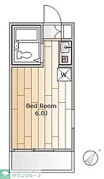 ソネット経堂 ワンルームの間取図画像