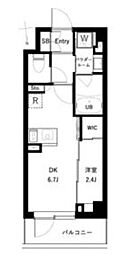 URBANPARKタカイド 1DKの間取図画像