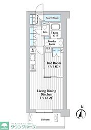 アビティグランデ砧 1LDKの間取図画像