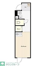 HW.HILLS2 ワンルームの間取図画像