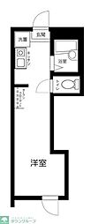 マーレ上北沢 ワンルームの間取図画像