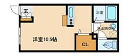 ステップ柴崎 ワンルームの間取図画像