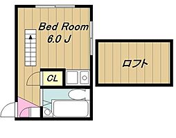 アパートメンツ経堂 ワンルームの間取図画像