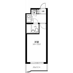 日神パレス永福町 1Kの間取図画像