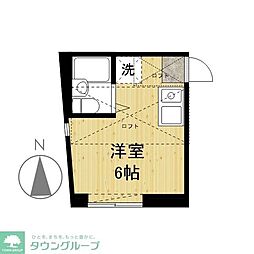 メゾンエリカ 1Kの間取図画像