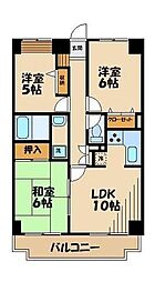 サングレース砧 3LDKの間取図画像