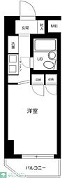 スカイコート世田谷4 ワンルームの間取図画像