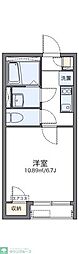 レオネクストヴィラ駒井 2階1Kの間取り