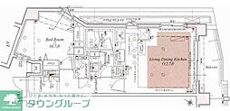 グローリオ三軒茶屋 5階1LDKの間取り