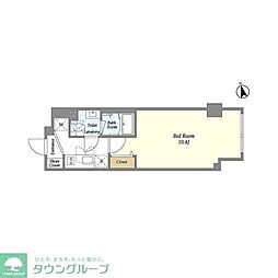 Ｌａ　Ｄｏｕｃｅｕｒ富ヶ谷 5階1Kの間取り