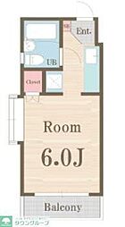 グレイス下北沢 1Kの間取図画像