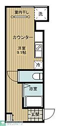 フルセイル経堂 1Kの間取図画像