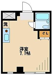 ヴェルドゥーラ祖師谷 ワンルームの間取図画像