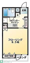 U-MOUNTY 1Kの間取図画像