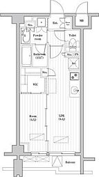 レジデンス桜新町ガーデン 1LDKの間取図画像
