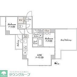 LUMIEC CHITOSE FUNABASHI 2LDKの間取図画像