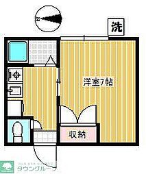 ウィンズベル 1Kの間取図画像