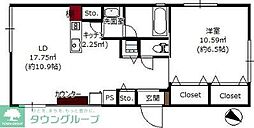 FARE桜新町5 1LDKの間取図画像