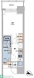 ボヌールステージ笹塚 1Kの間取図画像