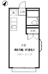 ジョイ深沢 ワンルームの間取図画像
