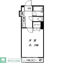 シャトー梅ケ丘 1Kの間取図画像
