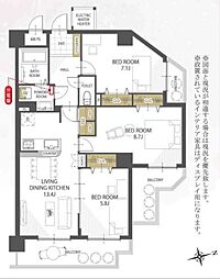 間取図画像 3LDK