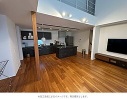 八代市田中北町戸建 4LDKのリビング/ダイニング