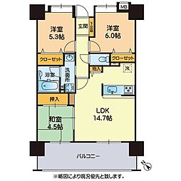 間取図画像 3LDK
