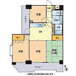 シティマンション国府 4DKの間取図画像
