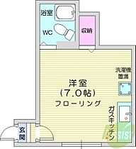 メゾンアサノA  ｜ 北海道札幌市北区北三十五条西7丁目（賃貸アパート1R・2階・18.15㎡） その2