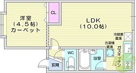 アパートメントワキザカ  ｜ 北海道石狩郡当別町錦町（賃貸アパート1LDK・1階・27.81㎡） その2