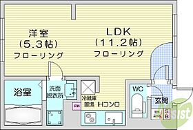 北海道札幌市東区北九条東1丁目（賃貸マンション1LDK・3階・34.76㎡） その2