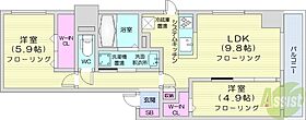 アルファスクエア中島公園  ｜ 北海道札幌市中央区南八条西6丁目（賃貸マンション2LDK・7階・49.44㎡） その2