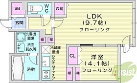 CREA南8条  ｜ 北海道札幌市中央区南八条西12丁目（賃貸マンション1LDK・2階・35.12㎡） その2