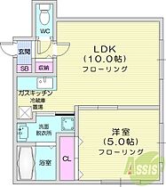 北海道札幌市東区北十三条東15丁目（賃貸マンション1LDK・2階・34.79㎡） その2