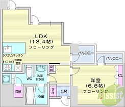 INFINITY22  ｜ 北海道札幌市中央区大通西22丁目2-1（賃貸マンション1LDK・7階・49.81㎡） その2