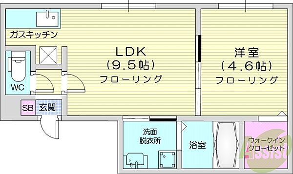 北海道札幌市東区北十五条東7丁目(賃貸マンション1LDK・1階・32.30㎡)の写真 その2