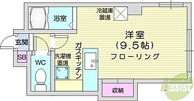 北海道札幌市東区北十三条東13丁目（賃貸マンション1R・2階・22.27㎡） その2