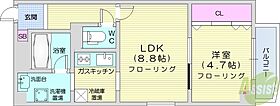 北海道札幌市北区北九条西2丁目（賃貸マンション1LDK・7階・34.80㎡） その2