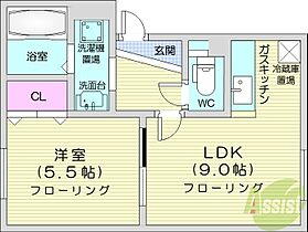 イーグルサウス17A  ｜ 北海道札幌市中央区南十七条西12丁目（賃貸アパート1LDK・3階・30.38㎡） その2