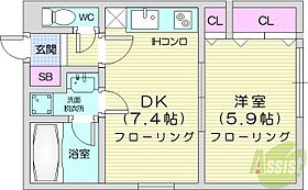 ドリームパスポート  ｜ 北海道札幌市東区北四十条東8丁目（賃貸マンション1LDK・4階・31.90㎡） その2