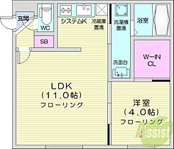 RAGUSA　N5W17　B  ｜ 北海道札幌市中央区北五条西17丁目4-18（賃貸マンション1LDK・3階・35.17㎡） その2