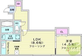 セントニア919A  ｜ 北海道札幌市中央区北九条西19丁目35-46（賃貸アパート1LDK・1階・33.24㎡） その2