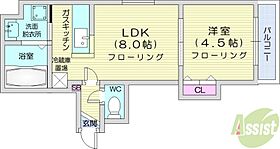 ル・エスト5  ｜ 北海道札幌市中央区北一条西8丁目（賃貸マンション1LDK・6階・28.00㎡） その2