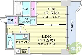 ティアラ資生館  ｜ 北海道札幌市中央区南四条西6丁目（賃貸マンション1LDK・5階・38.54㎡） その2