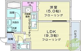 Ruk-A円山  ｜ 北海道札幌市中央区大通西22丁目1-20（賃貸マンション1LDK・5階・34.34㎡） その2