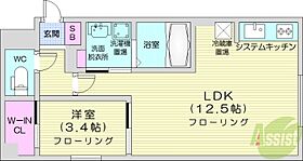 8　3W2（B）HACHI　SANWESTNY  ｜ 北海道札幌市西区八軒三条西2丁目（賃貸マンション1LDK・3階・39.03㎡） その2