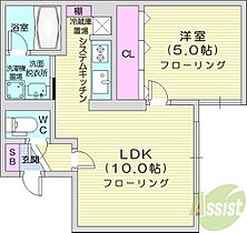 フロントロー栄町  ｜ 北海道札幌市東区北三十八条東16丁目（賃貸マンション1LDK・3階・35.81㎡） その2