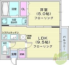 アルシオーネN4  ｜ 北海道札幌市中央区北四条東5丁目（賃貸マンション1LDK・2階・35.40㎡） その2