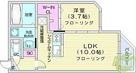 北海道札幌市北区北十六条西3丁目（賃貸マンション1LDK・5階・33.40㎡） その2